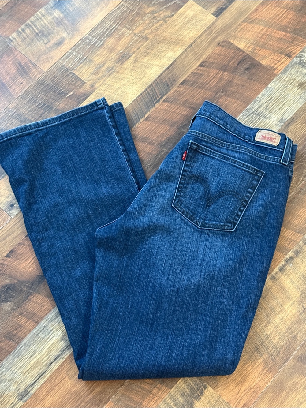 Levi’s 515 Bootcut Jeans Dark Wash Stretch Denim Women’s 16 Long